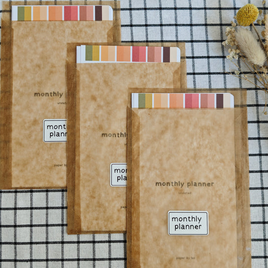 Monthly planner inserts | undated