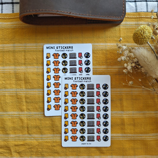 Football match mini stickers