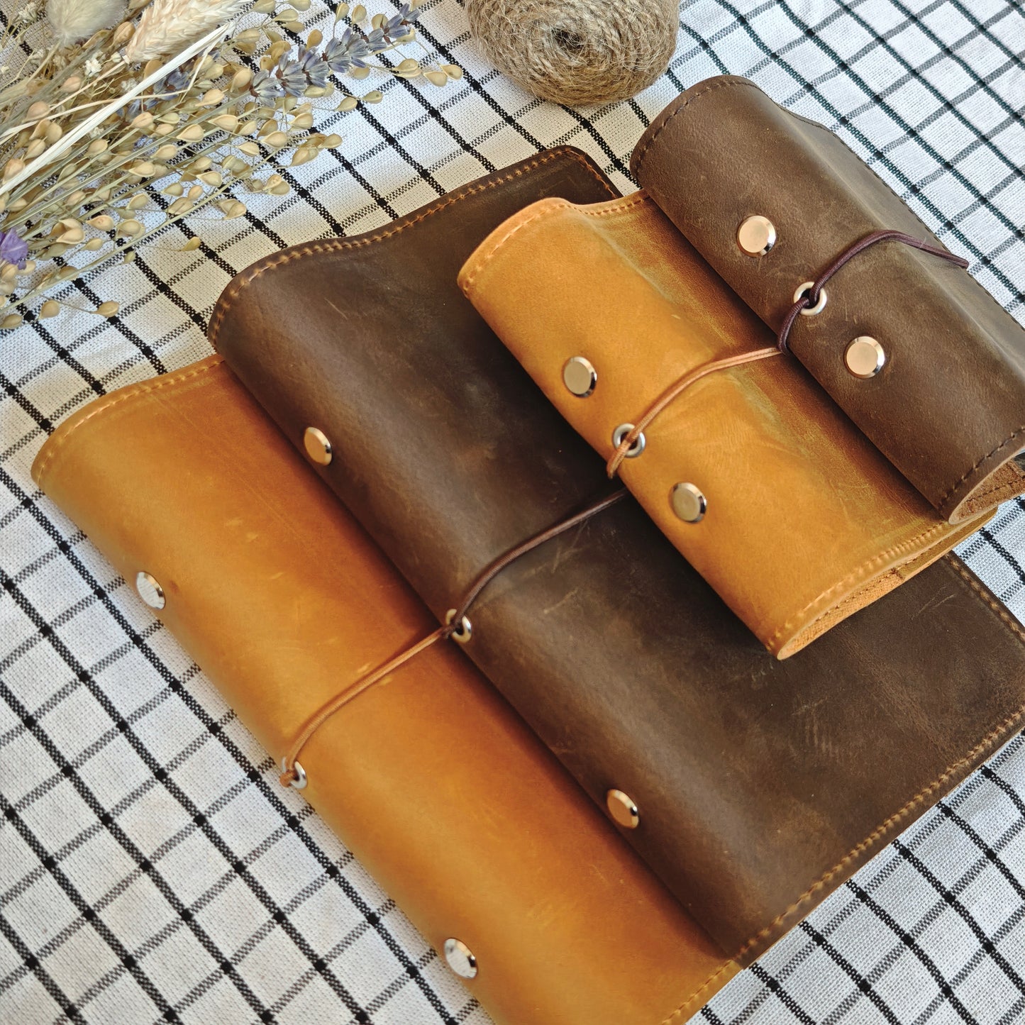 Genuine leather planner cover