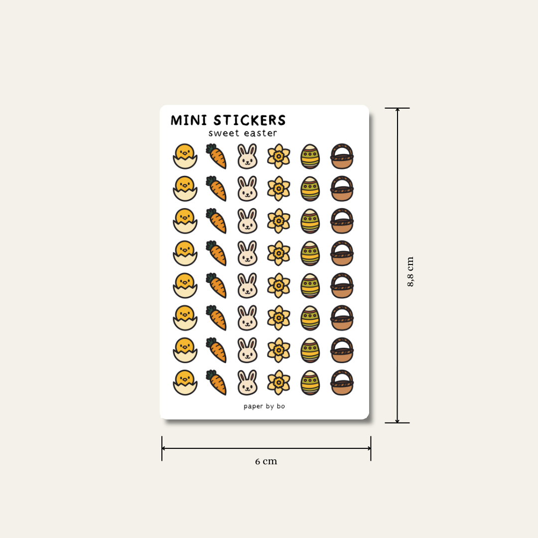 Sweet easter mini stickers