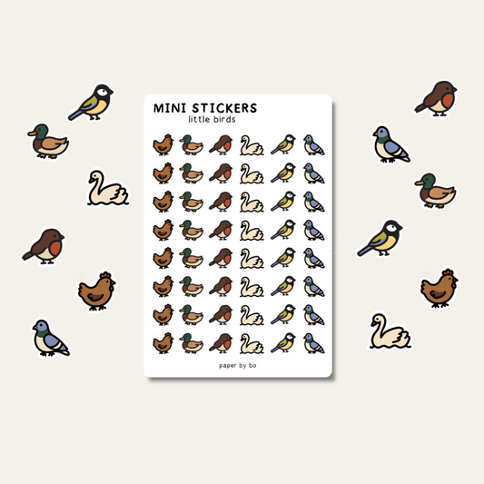 Little birds mini stickers
