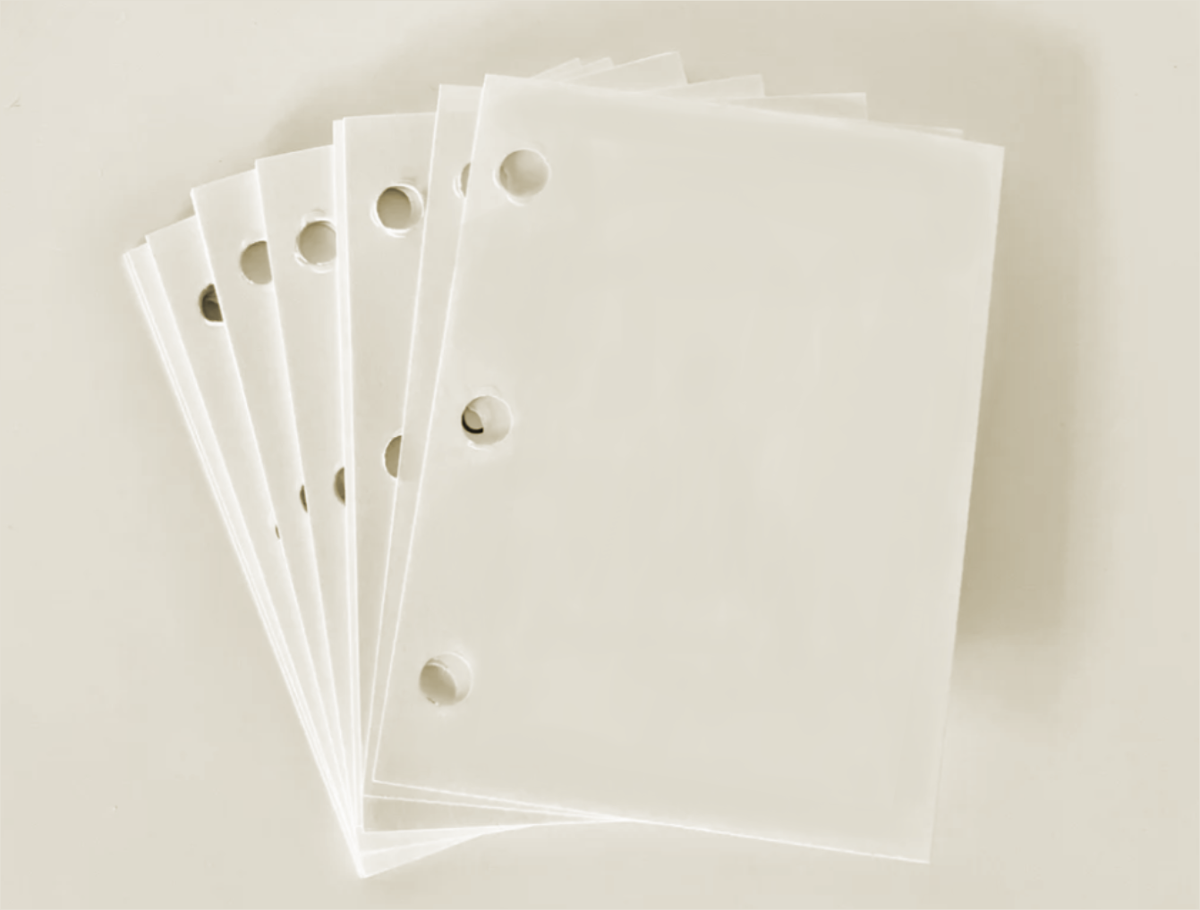 Mini blank paper notes
