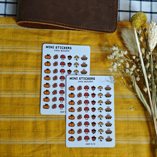 Cozy autumn mini stickers