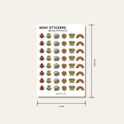 Spring moments mini stickers