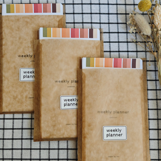 Weekly planner inserts | undated