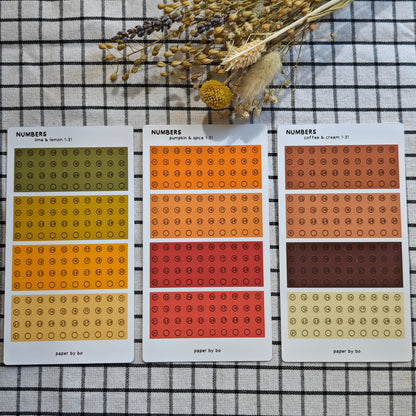 Numbers stickers | 1-31