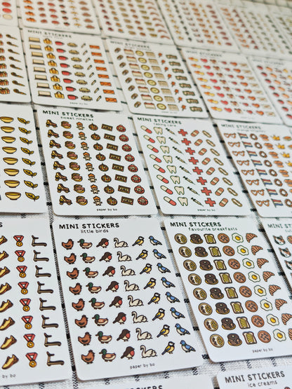 .Complete mini sticker collection [30 sticker sheets]
