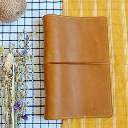 Genuine leather planner cover