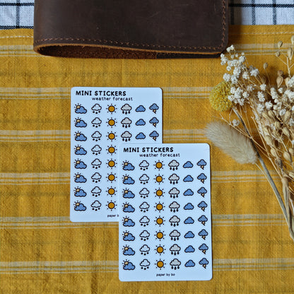 Weather forecast mini stickers