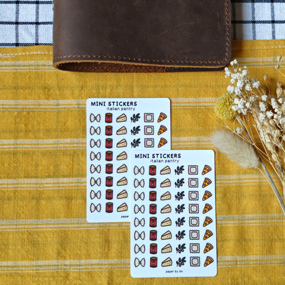 Italian pantry mini stickers