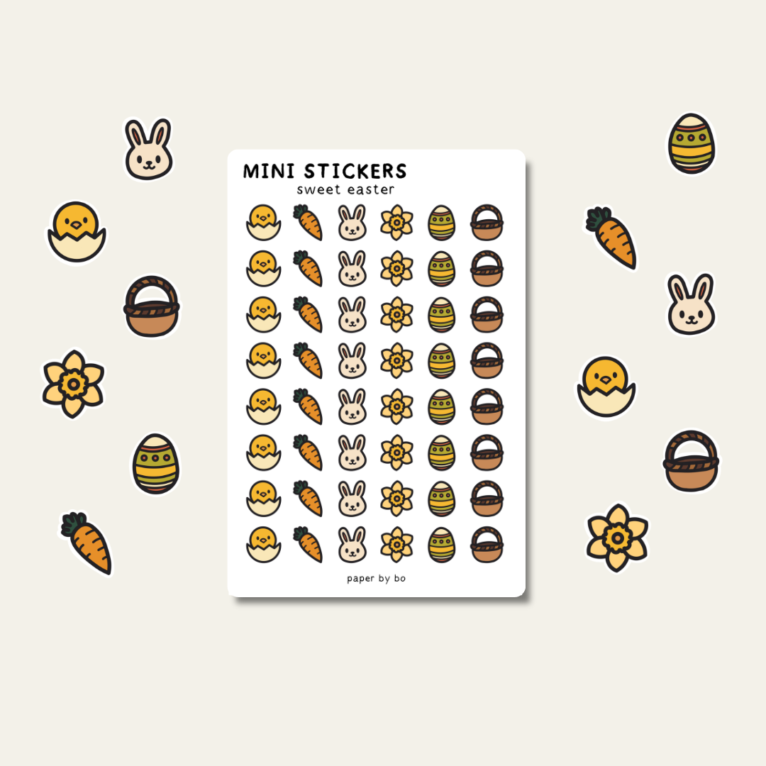 Sweet easter mini stickers
