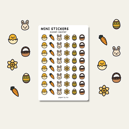 Sweet easter mini stickers