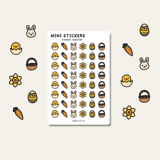 Sweet easter mini stickers