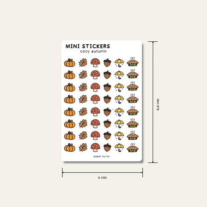 Cozy autumn mini stickers