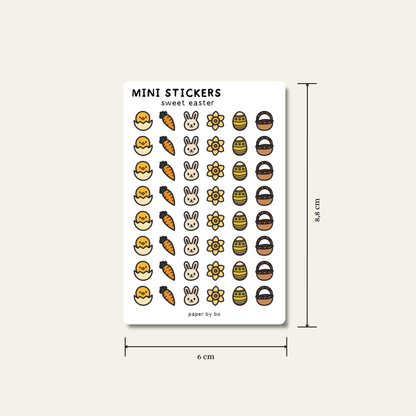 Sweet easter mini stickers