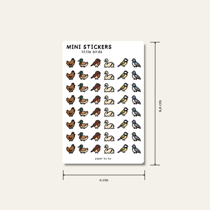 Little birds mini stickers