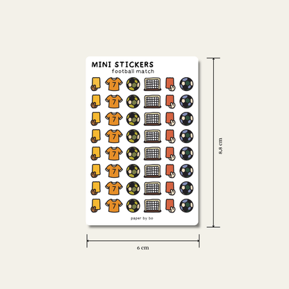 Football match mini stickers