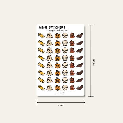 Happy halloween mini stickers