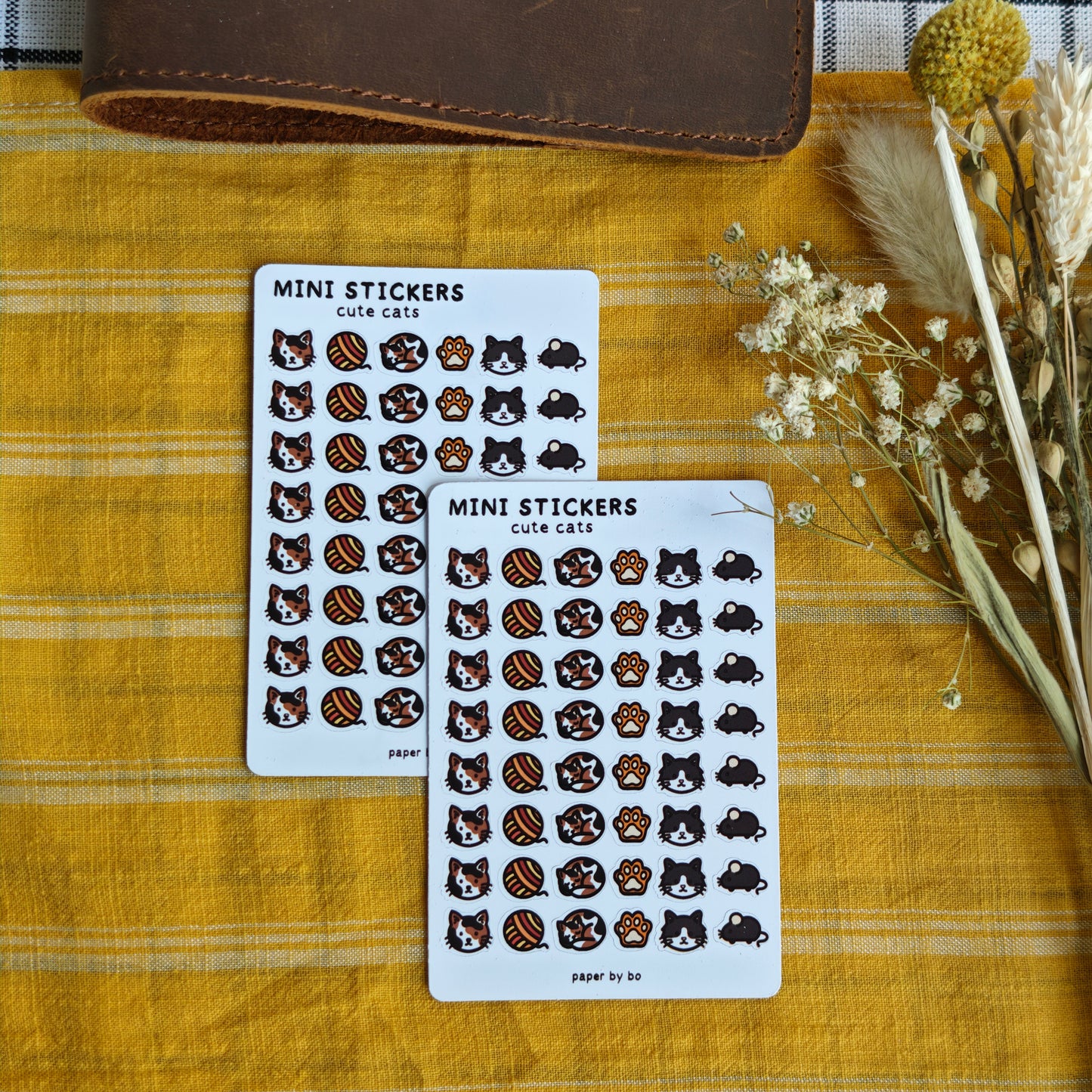Cute cats mini stickers