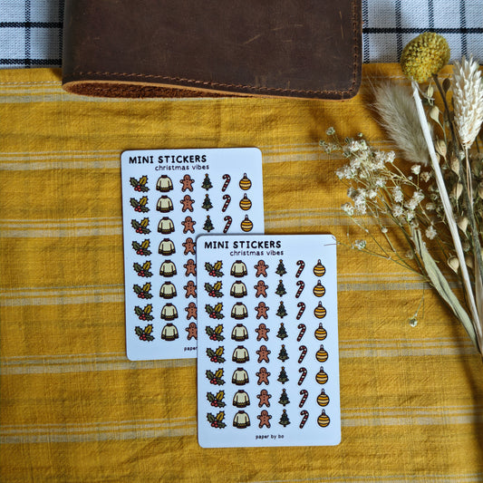 Christmas vibes mini stickers