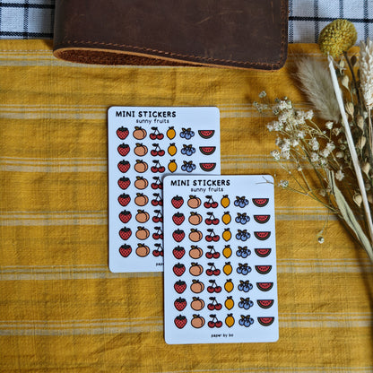 Sunny fruits mini stickers