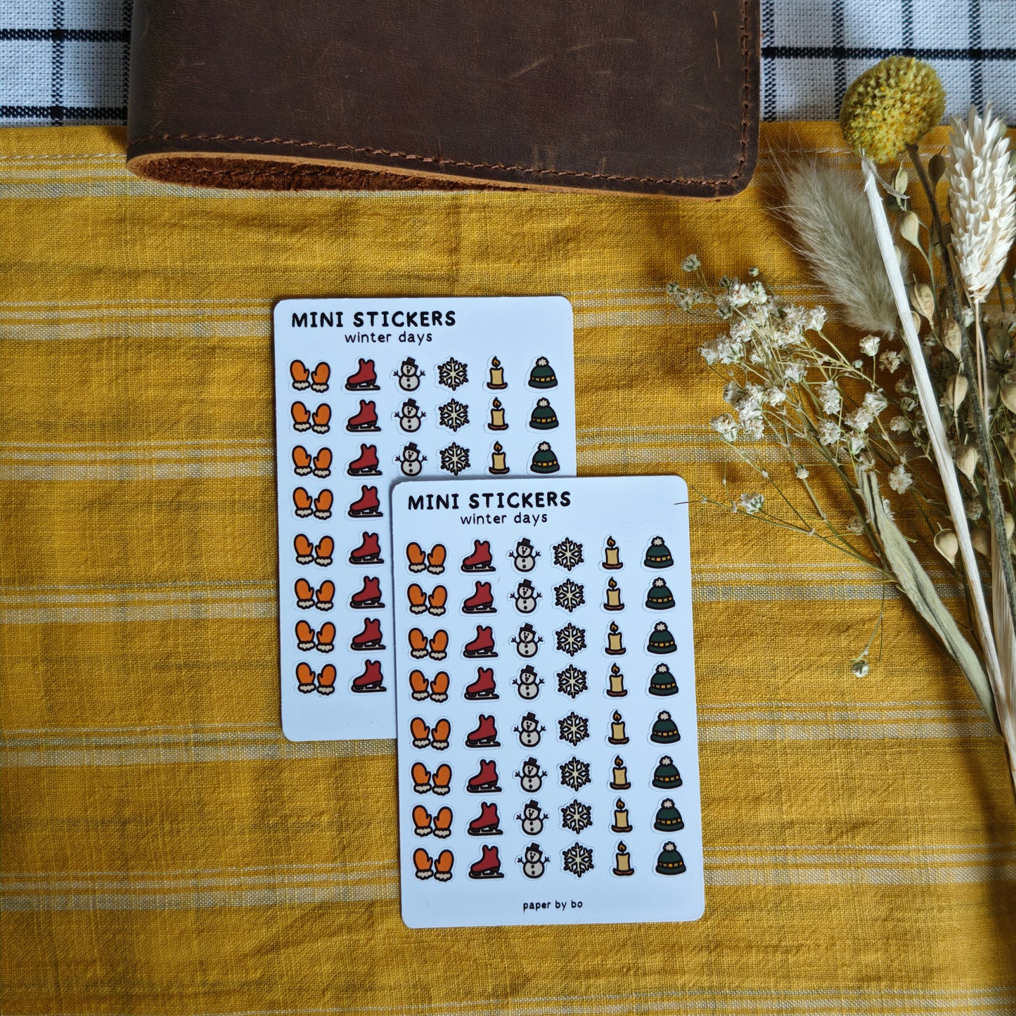 Winter days mini stickers